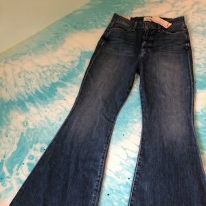 High Rise Bell Bottom Dark Wash Jeans